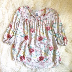 Old navy Floral Peasant Top
